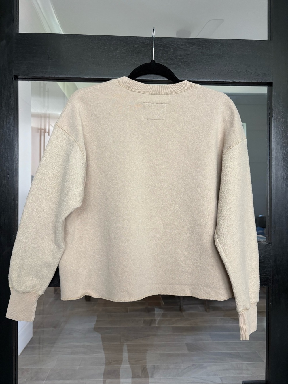 Rosemary Beach Fleece Sherpa Crewneck Sweatshirt Oatmeal League 91 - Small - Picture 6 of 10